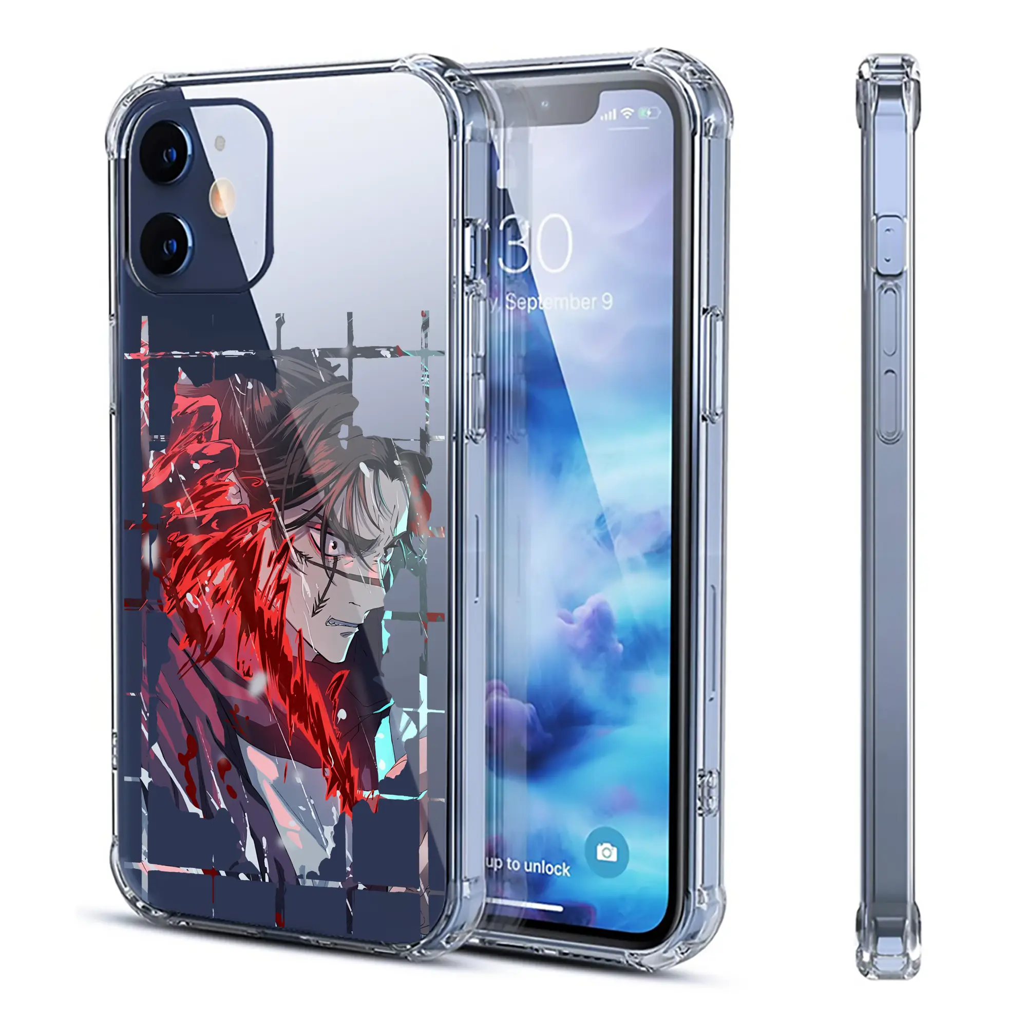 呪術廻戦 グッズ,脹相 - IPhone 12シリーズ対応 ・ 透明スマホケース ・ クリアソフトケース ・ TPU素材 ・ 耐衝撃 ・ 高密着 ・ 防汚 防指紋 ・ 簡単着脱